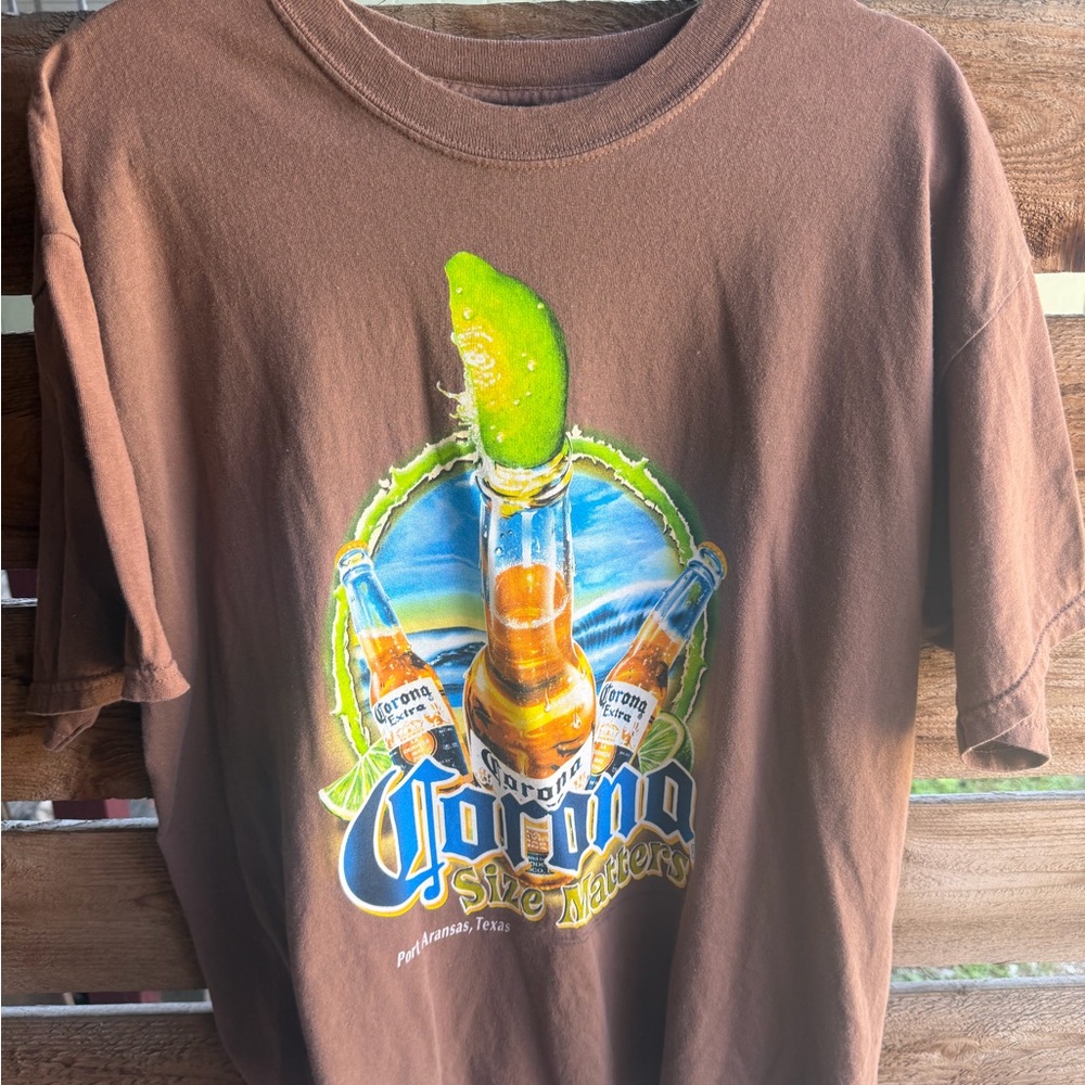 Gildan Brown Corona Graphic Short Sleeve Tee XL